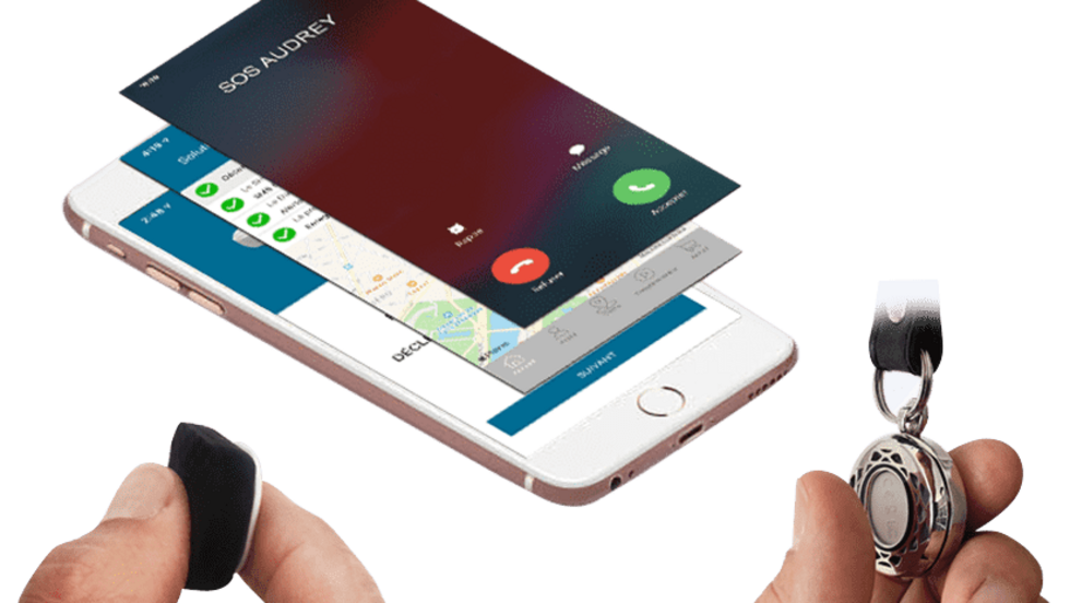 9月30日（金）に開催された「Tech for Women Awards」のEveryday Life部門で受賞した、目立たないBluetooth対応の暴力通報ボタン © MonSherif