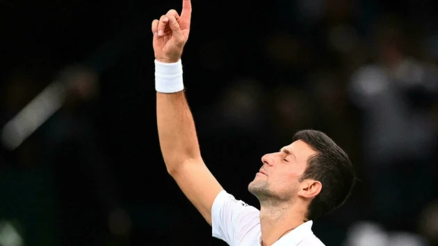 記録破りのジョコビッチがパリ・マスターズの決勝に進出