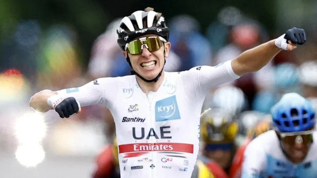 ツール・ド・フランス:第6ステージでスロベニアのタデイ・ポガカーが勝利し、イエロージャージを獲得