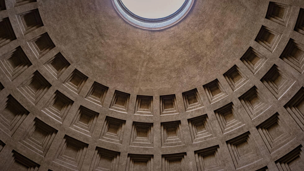 2023年1月、ローマのパンテオンのドーム。© Olivier Favier / RFI
