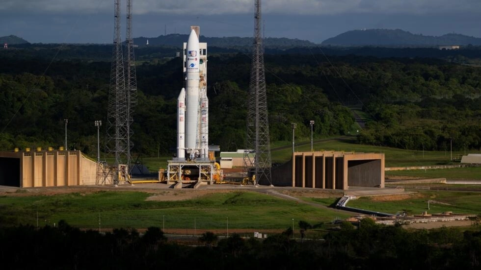 JUICEミッションは、フランス領ギアナからアリアン5ロケットで打ち上げられました。© ESA - S.コルヴァヤ