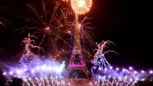 フランスの7月14日：花火はフランス人と観光客を喜ばせる
