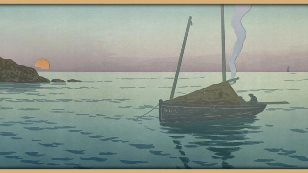 「夕日」、1901年、「Féérie des heures」シリーズのプレートn°2。©アンリ・リヴィエール、パブリックドメイン、ウィキコモンズ経由