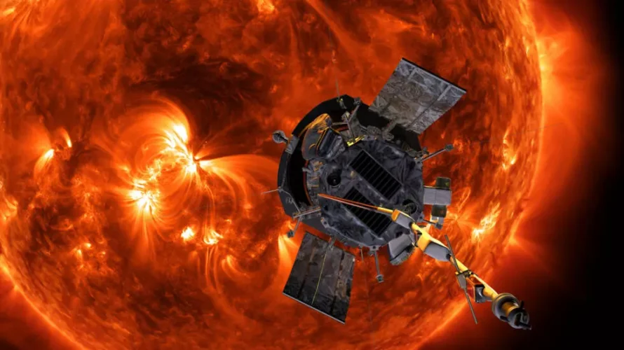 パーカーの太陽探査機は、太陽の表面から620万キロメートル以内に移動します。© Steve Gribben/Reuters - NASA/Johns Hopkins APL