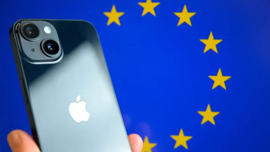 EUは、2025年4月23日、ドナルド・トランプ米大統領の怒りを危険にさらして、ブロックのデジタル競争ルールを破ったとして、アップルとメタに7億ユーロの罰金を科した。AFP - ニコラス・トゥカット