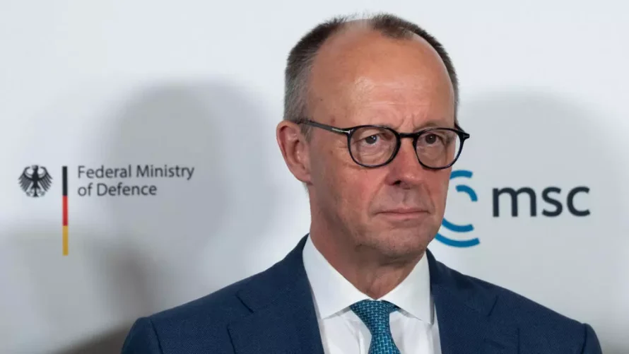 ドイツ首相フリードリヒ・メルツが第62回ミュンヘン会議に出席、2026年2月14日© AFP/MAICHAEL BIHLMAYER