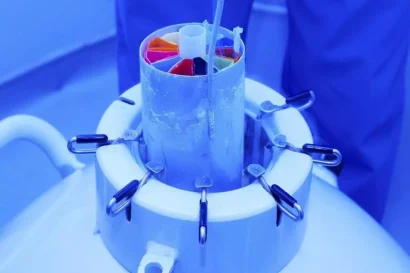 低温貯蔵容器は、海洋生物サンプルを超低温で保存し、科学者が将来にわたって生体材料を維持できるようにします。© EMBRC